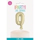 image 2 of Gold Foil Number 0 Balloon Cake Topper 5"