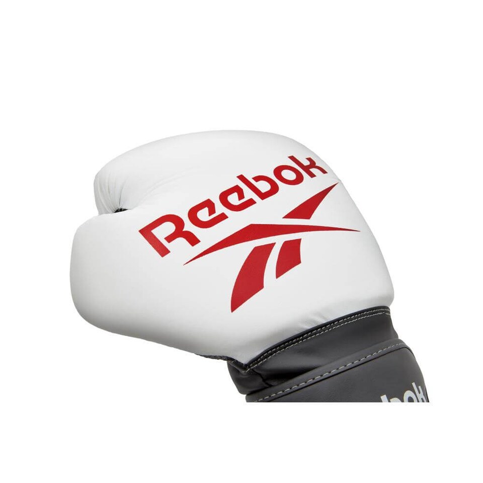 image 1 of Reebok Boxing Gloves, Red/White — 10oz, Hook and Loop | Multi | Red/White | 10oz