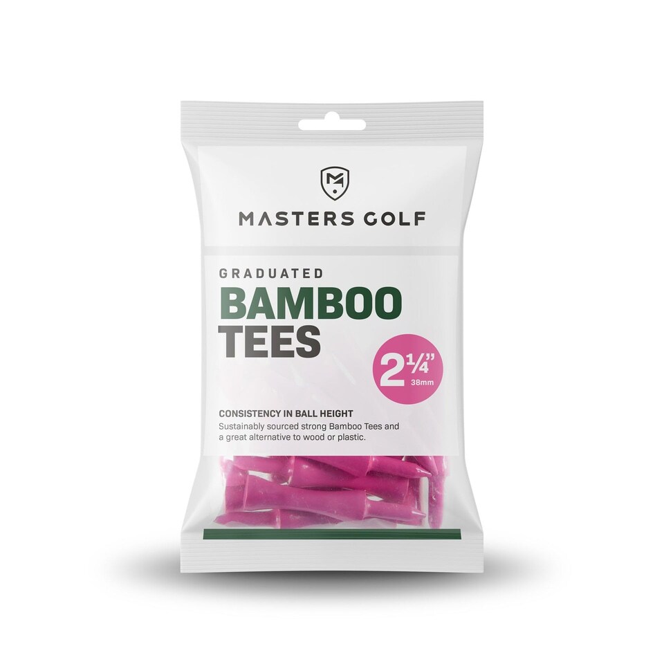 image 1 of Masters Graduated Bamboo Tees (Pink 2 1/4")