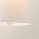 image 5 of ValueLights Charlie Brushed Chrome Floor Lamp White Doretta Shade and Bulb