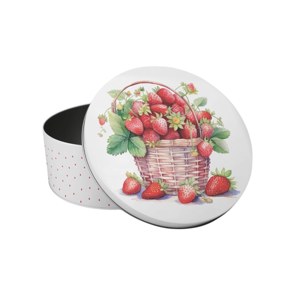 image 1 of Strawberry Basket Small Cake Tin