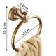 image 5 of Antique Brass Bathroom Toilet Round Towel Ring Dressing-Gown Wall Mounted Hanger