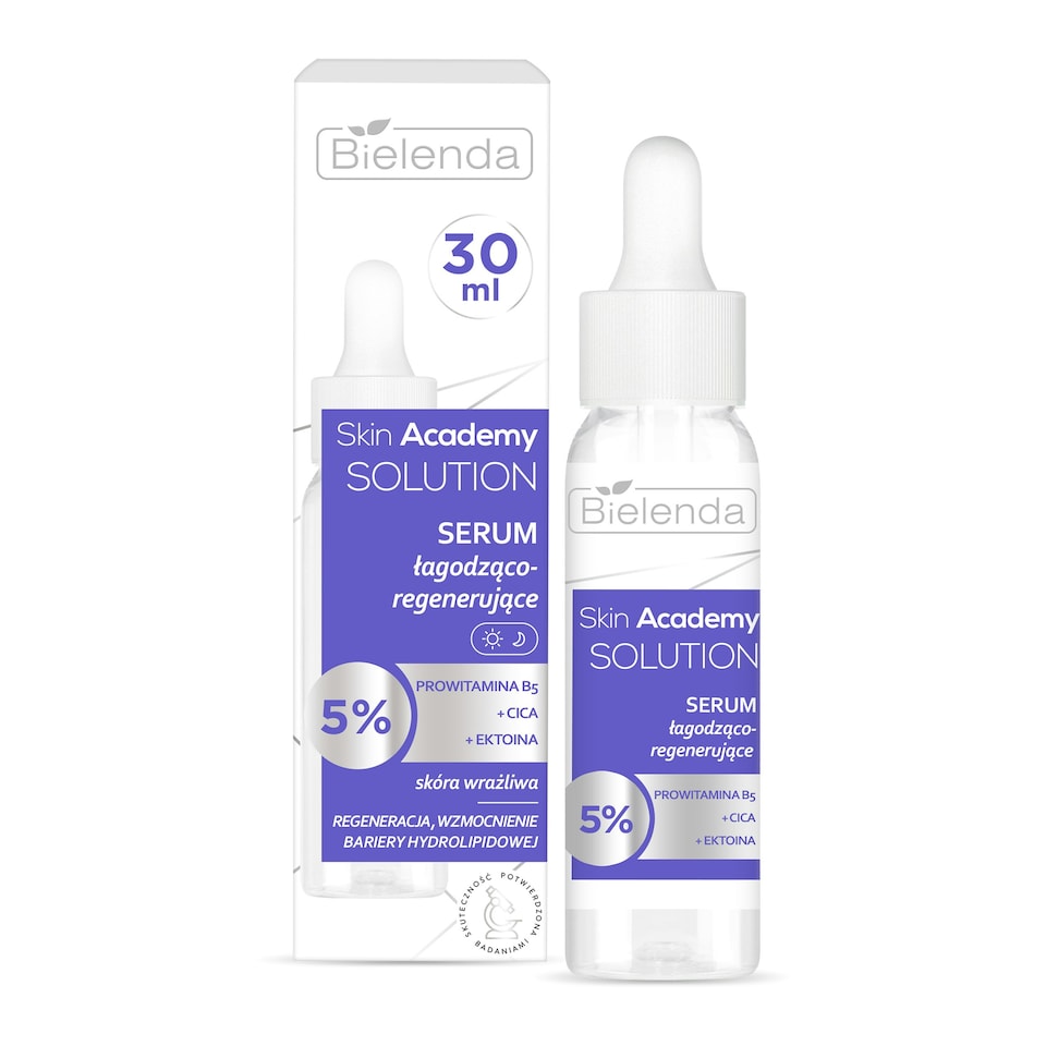 image 1 of Bielenda Skin Academy Solution Soothing and Regenerating Serum for Sensitive Skin with Provitamin B5 Cica and Ectoin 30ml