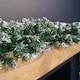 image 5 of 2.7m Snow Tipped Green Christmas Garland with 260 Tips