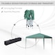 image 4 of Outsunny 3 x 3M Garden Pop Up Gazebo Height Adjustable Marquee Party Tent Wedding Canopy with Carrying Bag, Green