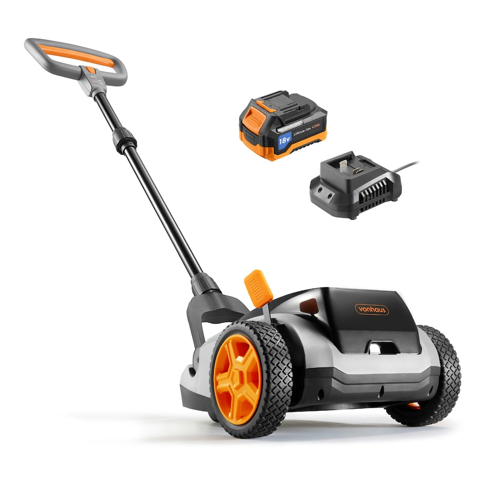 image 1 of VonHaus Electric Cordless Mini Lawn Mower