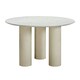 image 2 of Parcino Indoor / Outdoor Dining Table - Concrete - L119.4 x W119.4 x H76.2 cm - Terrazzo Cream