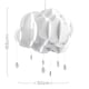 image 4 of ValueLights Extra Large Cloud Acrylic Raindrop Ceiling Shade & Bulb | White
