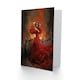 image 2 of Carmen Dancing Fiery Gypsy Seductive Dance Painting Greeting Card