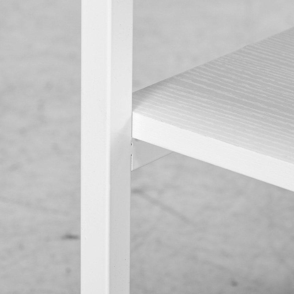 image 1 of HOMCOM Mobile Printer Stand with Storage Printer Table for Home Office White