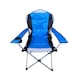 image 1 of Luxury Padded High Back Folding Outdoor, Camping, Fishing Chair in Blue
