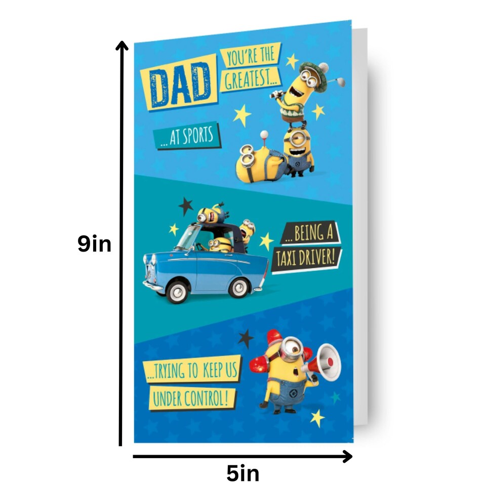 image 1 of Despicable Me Minions 'You're The Greatest...' Father's Day Card