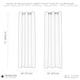 image 7 of Forest Green Blackout Curtains - Dark Thermal Eyelet - 46 x 72 Drop - 2 Panel | Green | One Size