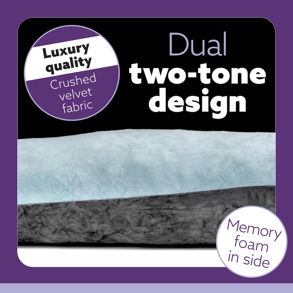 image 1 of Aamira U-Shaped Pregnancy Pillow Memory Foam Maternity Nursing Support Cushion Blue & Grey | Blue | Blue | One Size | 1