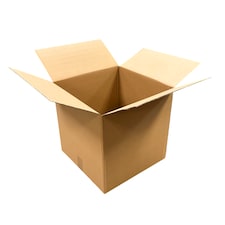Pack of 10 Cardboard Packing Boxes 41x41x41cm - 3mm Corrugated Flute | Brown