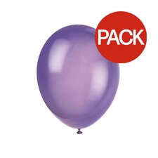 Unique Party Premium Latex Balloons (Pack of 10) - Midnight Purple - One Size