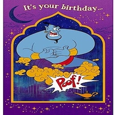 Disney Aladdin Holographic Birthday Card for Any Age