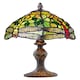 image 1 of Hand Crafted Green Stained Glass Dragonfly Tiffany Lamp | Green
