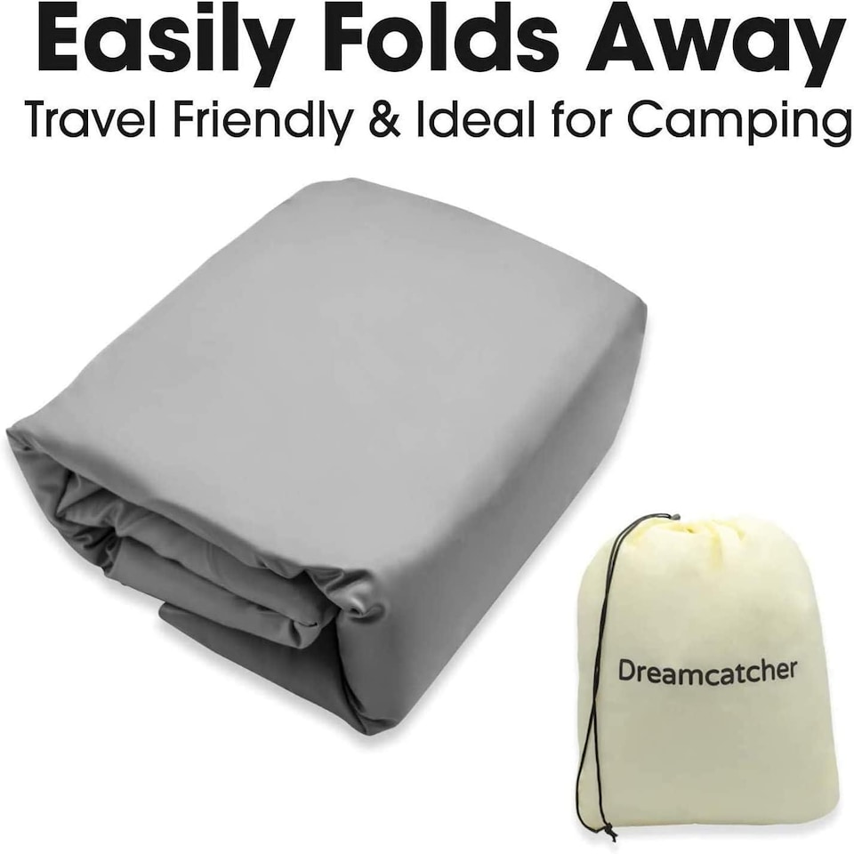 image 1 of Dreamcatcher Single Air Bed Premium Blow up Mattress with Built in Pump 196x97x47 and Storage Bag Included