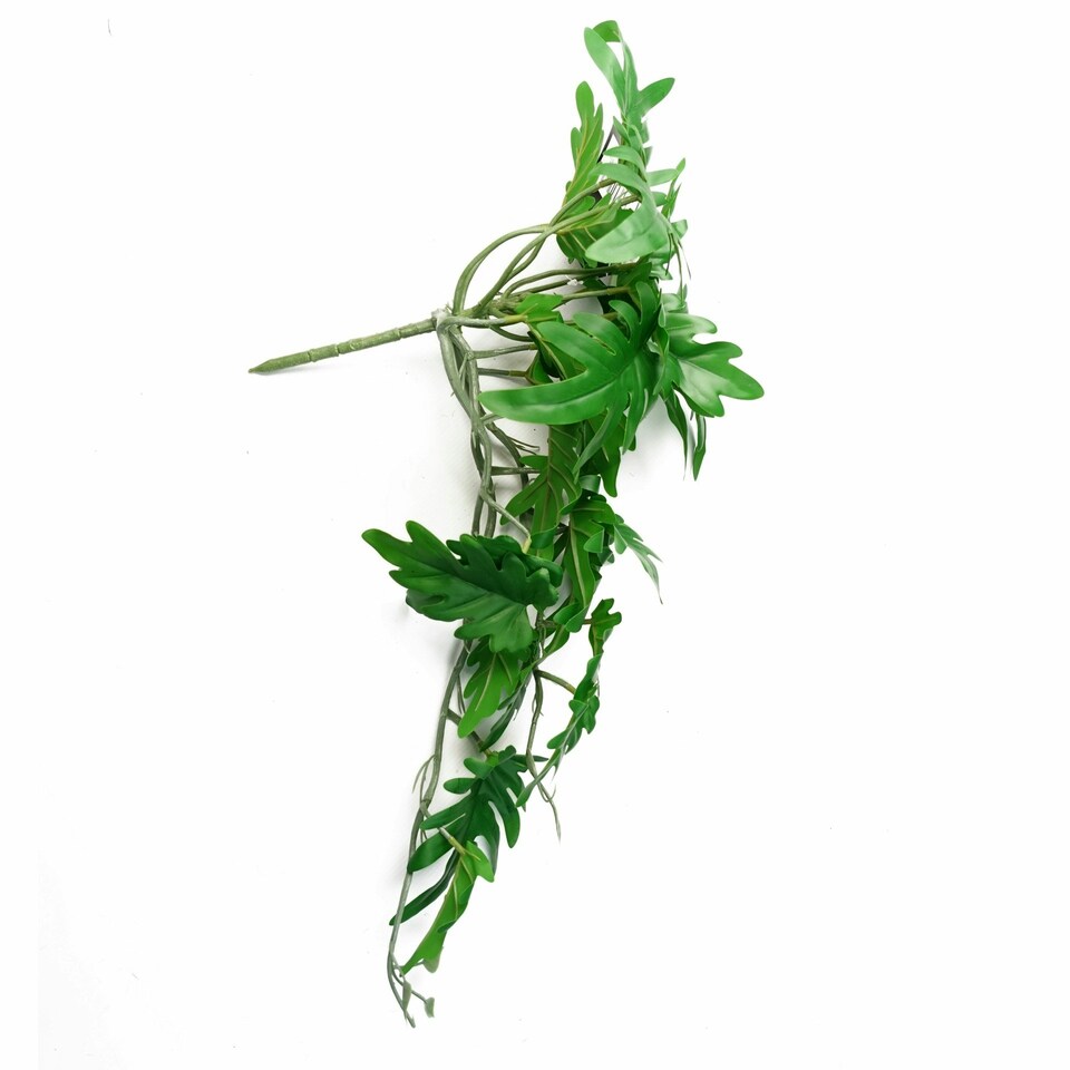 image 1 of 50cm Artificial Trailing Philodendron Large Leaf Plant Realistic