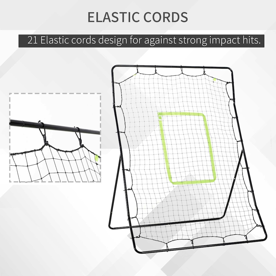 image 1 of HOMCOM Rebounder Net Kids Adults Baseball Softball Training Aid Goal Play