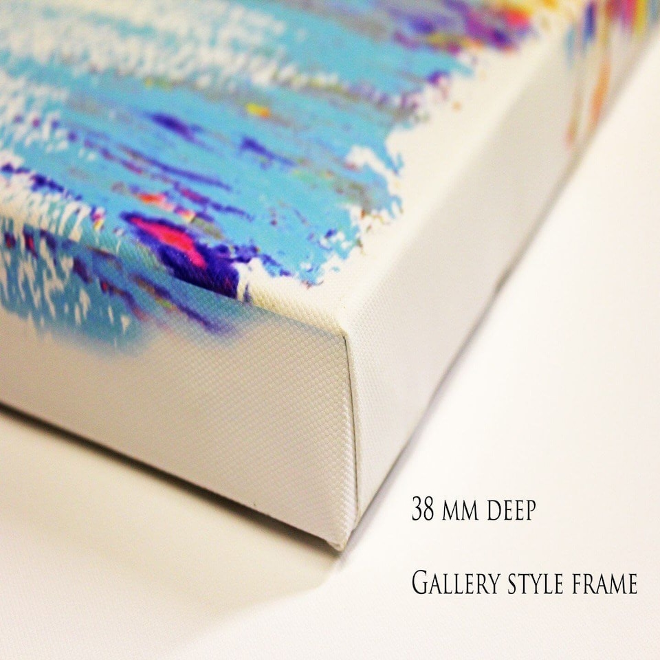 image 1 of Be Happy (Canvas Print) 60" x 40"