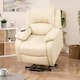 image 1 of Northfield Dual Motor Massage Heat Riser Recliner Chair - Cream