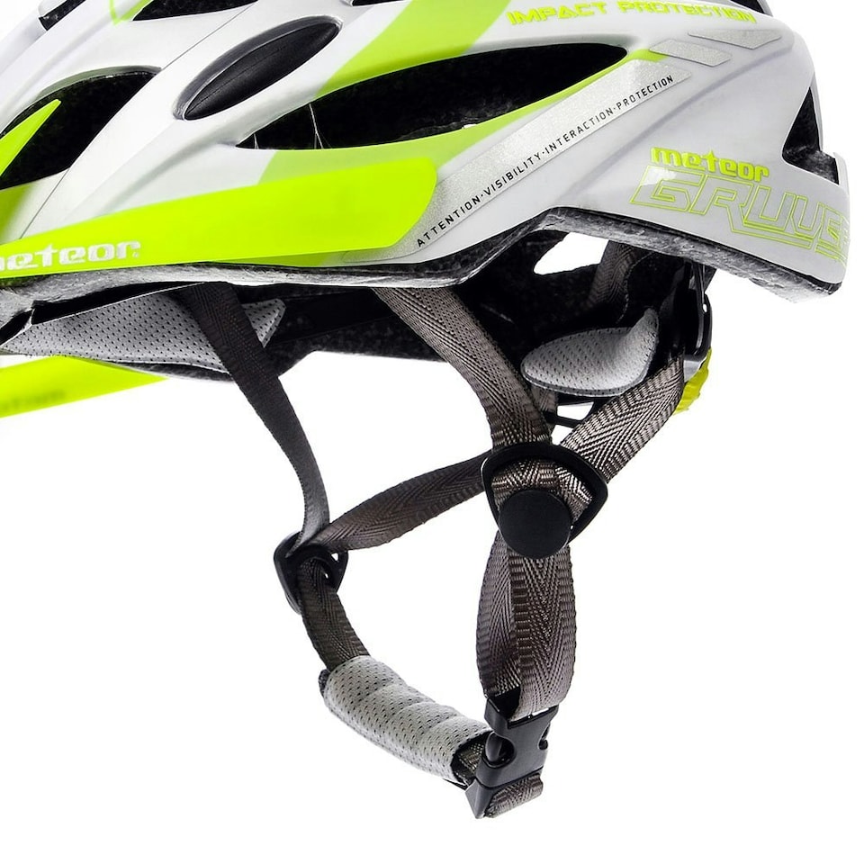 image 1 of Meteor Cycle Helmet Gruver MTB Bike Skateboard Scooter Safety Gear Green | White-Green | L