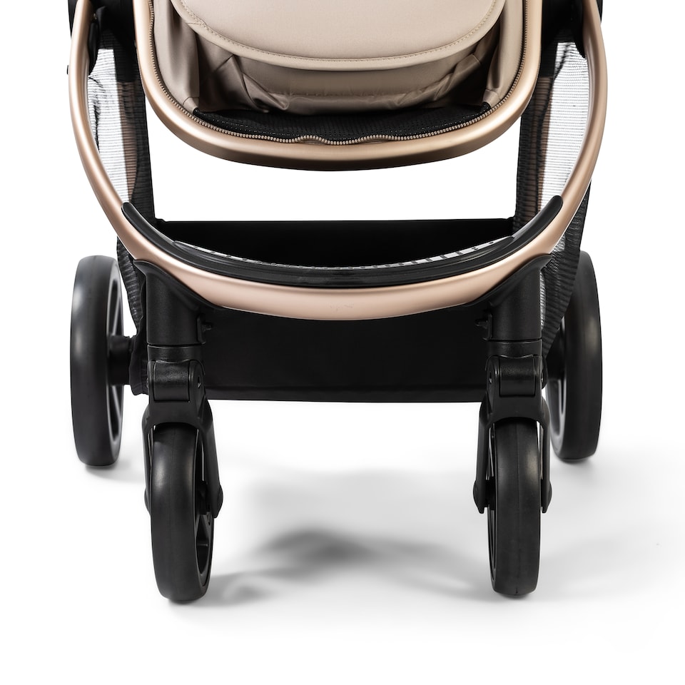 image 1 of Red Kite Push Me Pace i 2 in 1 Travel System with i-Size Car Seat - Latte | Brown | Latte | One Size | 1