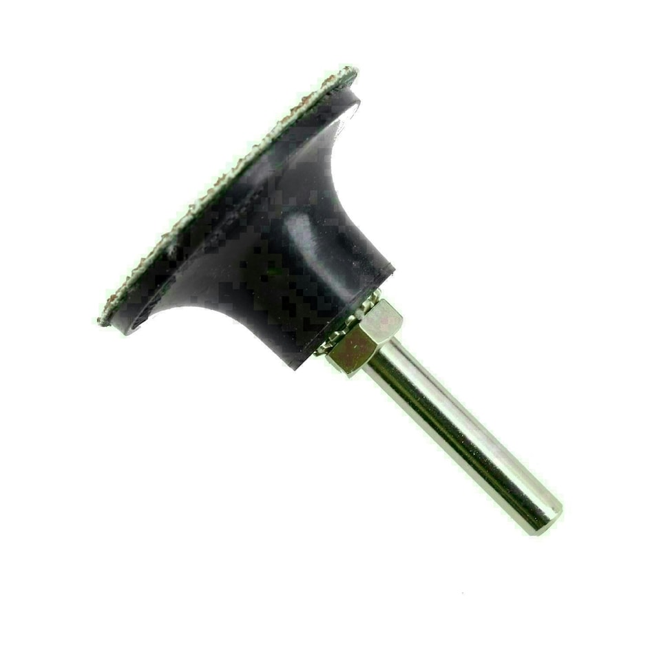 image 1 of 50mm Quick Change Rubber Backing Pad Adapter + 50pc 40 Grit Sanding Pads