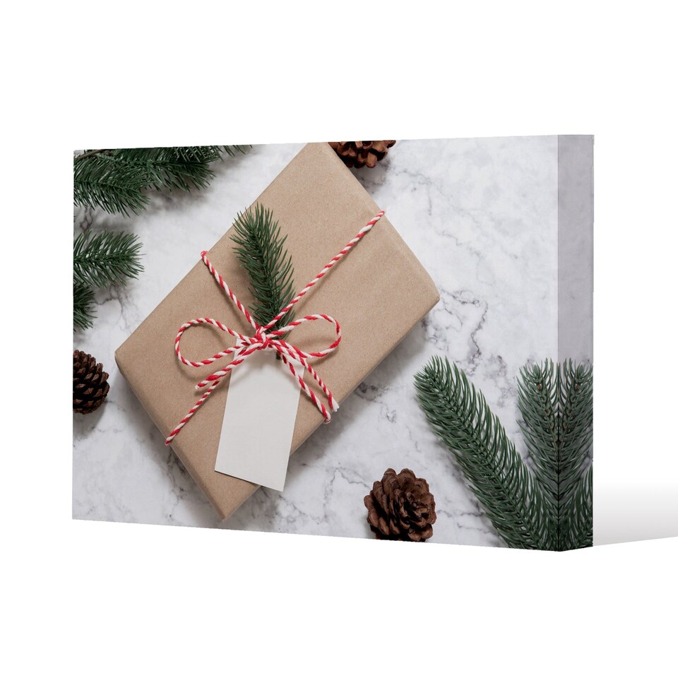 Christmas gift box (canvas) / 101 x 77 x 4cm | Multi