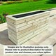 image 2 of London Garden Planter - Pressure Treated Wood - L150 x W40 x H40 cm Brown