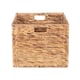 image 2 of Large Water Hyacinth Square Storage Basket | Brown | Brown | L