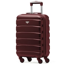 55x35x20cm Carry On Cabin Hard Shell Suitcase - 100+ Airlines Approved Including EasyJet (Paid), British Airways, Ryanair (Priority), TUI Purple | Burgundy | Cabin Bag