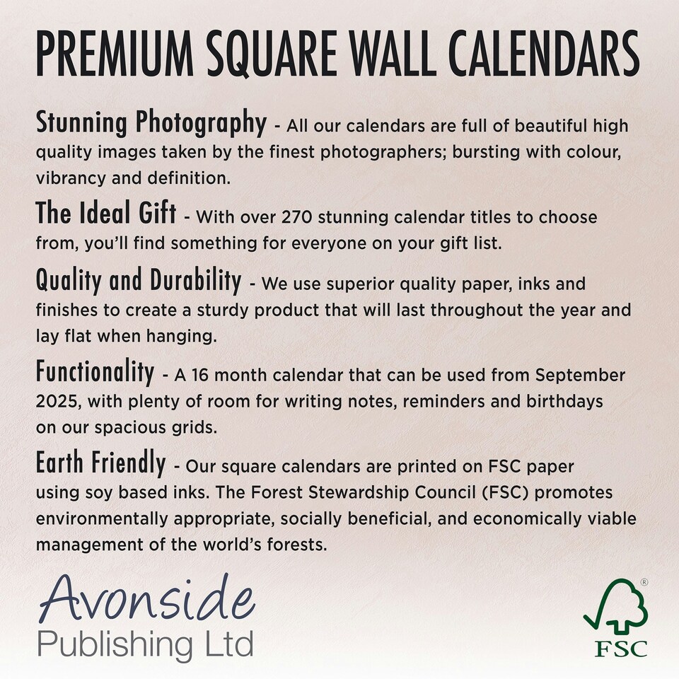 image 1 of Maltese 2026 Calendar | Square Wall Calendar | Dog Breed Gift | Plastic Free Packaging | by Avonside Publishing