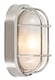 image 2 of Stainless Steel Cast Aluminium Outdoor Oval Bulkhead Wall Light | Silver