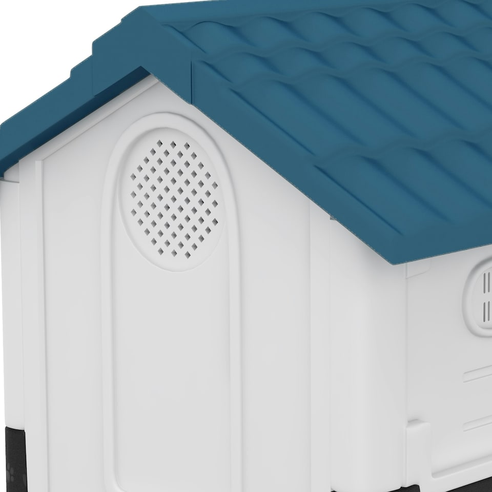 image 1 of PawHut Dog Kennel for Outside, for XS and S Dogs, 80 x 69 x 76cm, Blue