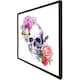 image 3 of Human skull with flowers (Picutre Frame) White | M