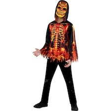 Bristol Novelty Childrens/Kids Fire Devil Costume - Black/Red/Yellow - 1-2 Years Black | 1