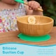 image 5 of Tiny Dining Bamboo Suction Bowl - Yellow - Non-Slip Bamboo Self-Feeding Baby Weaning Bowl Infant Dining Tableware | Yellow | Yellow