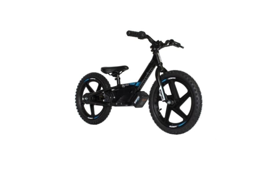 image 1 of Stacyc Electric Balance Bike 16E-Drive, 4Ah - Black/Blue