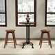 image 4 of COSTWAY Set of 2 Bar Stools Counter Height Chair 360° Swivel Brown