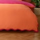 image 3 of Heya Home Wiggle Scalloped Single Duvet Cover Set Multi | Single