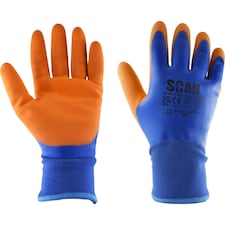 Thermal Waterproof Latex Coated Gloves - L (Size 9) - SCAGLOWPTHL N/A