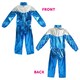 image 5 of Blue & Silver Shell Suit Costume Blue | 2XL