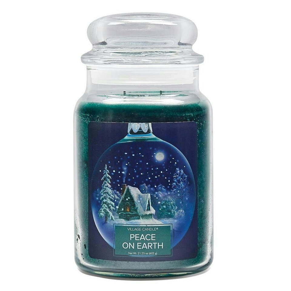 Village Candle Large Jar Peace On Earth26oz