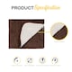 image 5 of MONHOUSE Heated Throw - Electric Blanket - Digital Controller - Timer up to 9 hours, 9 Heat Settings, Auto Shutoff - Single 130X160cm - Brown Shearling