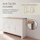 image 6 of Vida Designs Arlington 2 Drawer 3 Door Sideboard Shaker Buffet Cabinet Storage, White & Oak | White | White & Oak | 1