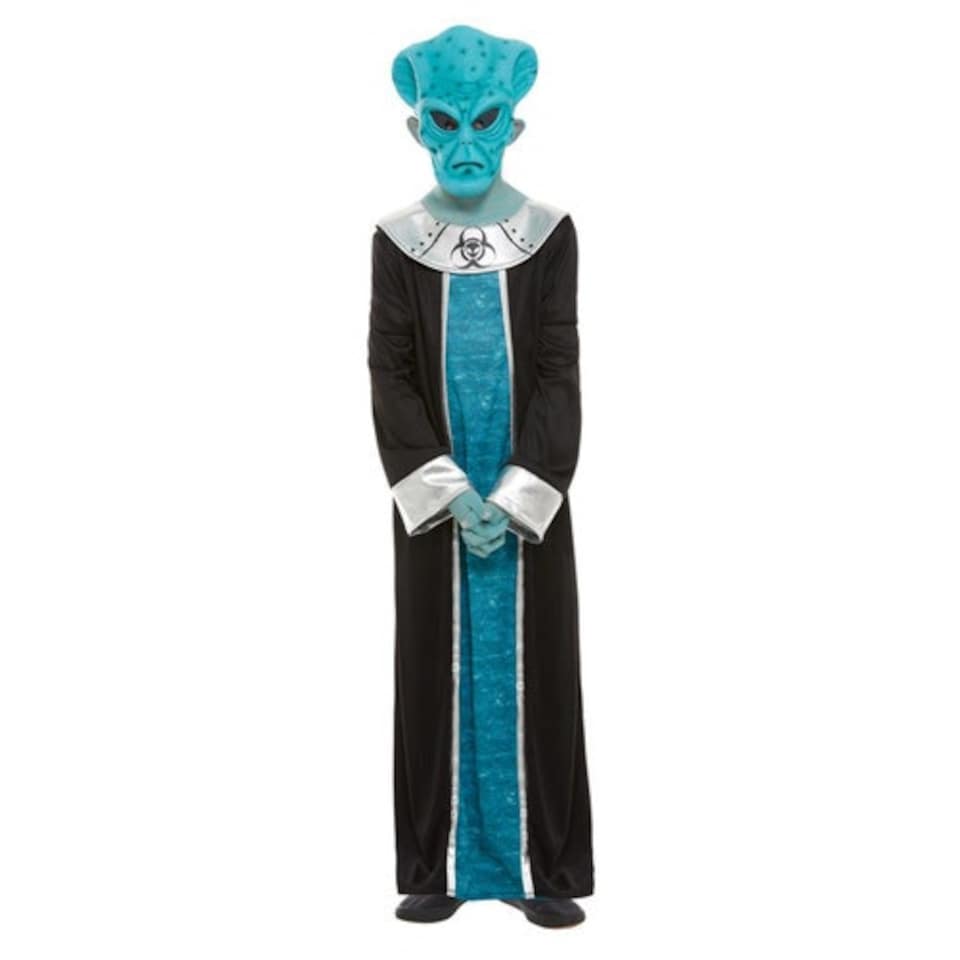 image 1 of Alien Fancy Dress Costume Kids Unisex Large - Age 10-12