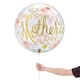 image 2 of Mother's Day Watercolour Floral See-Thru Bubble Helium Qualatex Balloon 56cm / 22 in | White